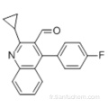 2-cyclopropyl-4- (4-fluorophényl) quinoléine-3-carboxaldéhyde CAS 121660-37-5